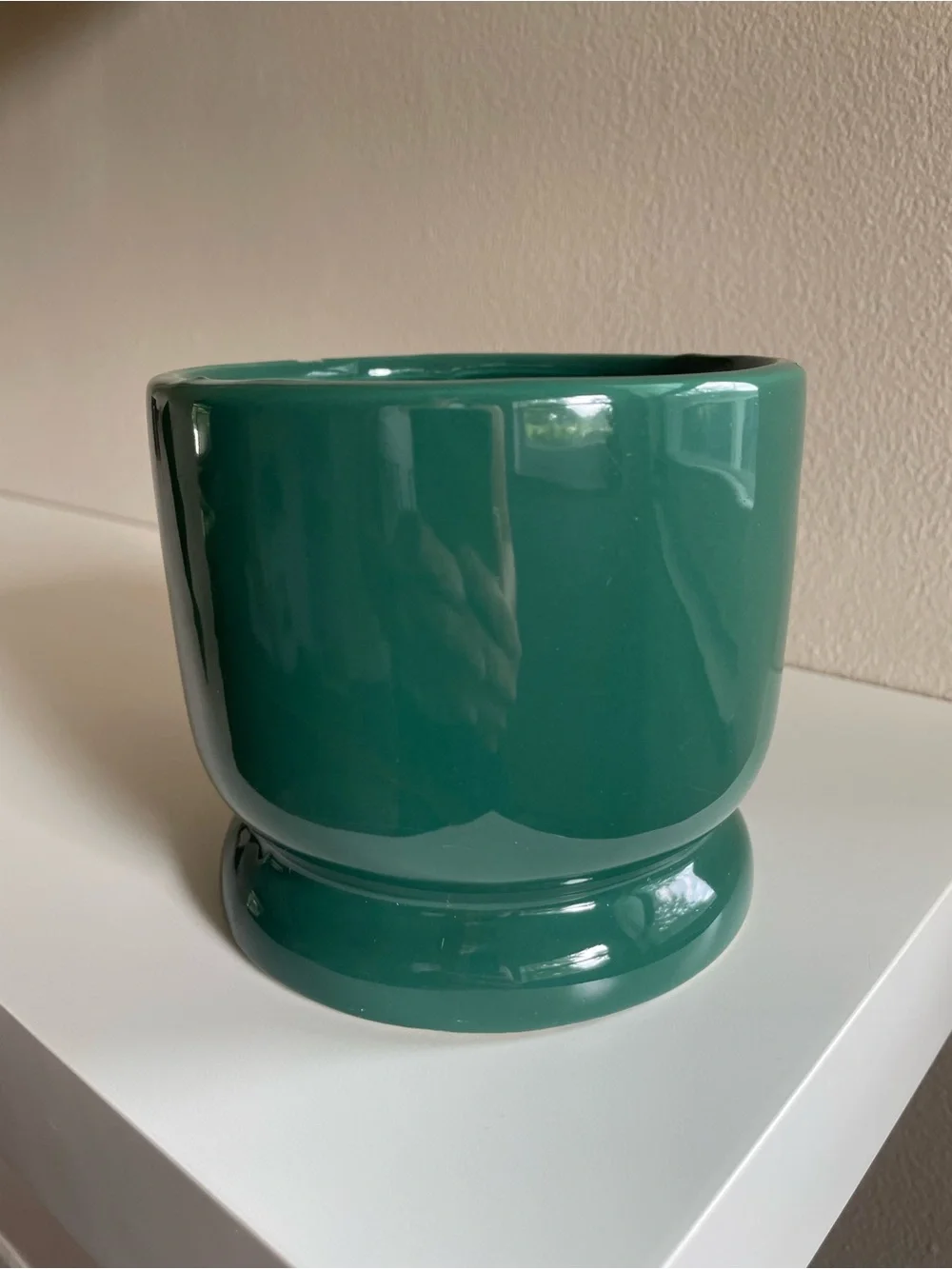 Green Ceramic Planter